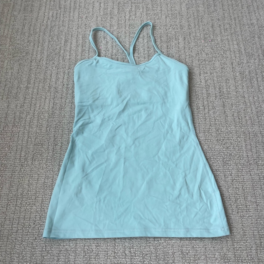 Light blue lululemon tank top